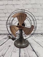 Ventilador de mesa Vortalex vintage da década de 1930 General Electric 10” acabamento bronze 2 velocidades comprar usado  Enviando para Brazil