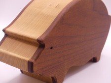 Wooden piggy bank for sale  Ringwood