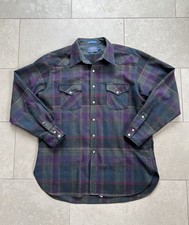 Camisa de flanela vintage Pendleton alta qualidade Western Wear pérola encaixe lã GG longa comprar usado  Enviando para Brazil