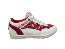 Tênis de couro acolchoado vintage anos 80 British Knights vermelho e branco 6,5 feminino comprar usado  Enviando para Brazil