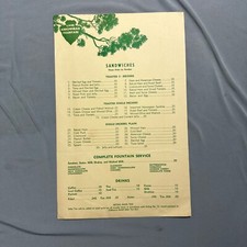 Vintage menu lake for sale  Kansas City