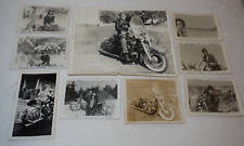 Lote de fotos únicas de motocicletas vintage 1958 People Bikes Daytona Beach - 9 fotos segunda mano  Embacar hacia Argentina