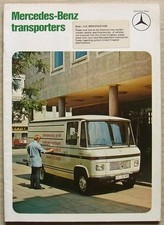 Folheto de vendas de van MERCEDES BENZ TRANSPORTERS abril de 1974 #WZ 2787/01/02/0474 comprar usado  Enviando para Brazil