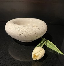 Travertine Bowl 7.25” L  x 3.5” H Natural Stone Finish - 4.8 Lbs comprar usado Travertine Bowl 7.25” L  x 3.5” H Natural Stone Finish - 4.8 Lbs comprar usado  Enviando para Brazil