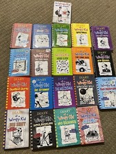 Diary of a Wimpy Kid Jeff Kinney Complete Set #1-19 Book Lot + Movie diary, 20 comprar usado  Enviando para Brazil