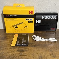 Autêntica Impressora Fotográfica Instantânea Kodak Mini 3 Retro Bluetooth - Preta (P300R) comprar usado  Enviando para Brazil