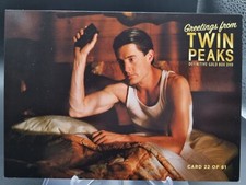 CARTÃO POSTAL DVD TWIN PEAKS - CAIXA DOURADA RARA Nº22 - AGENTE DALE COOPER (DAVID LYNCH) comprar usado  Enviando para Brazil