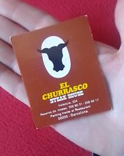 CALENDARIO DE BOLSILLO 1987 EL CHURRASCO STEAK HOUSE CALLE VALENCIA DE BARCELONA comprar usado  Enviando para Brazil