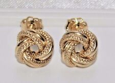 Sólido ouro Amarelo 9ct Nó De Amor detalhadas de brincos femininos de senhoras, usado comprar usado  Enviando para Brazil