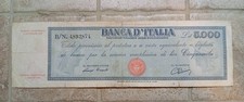Banconote italiane 5000 usato  Lucera