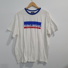 Usado, Camiseta polo esportiva vintage Ralph Lauren Pepsi promocional soletrada masculina G-XL  comprar usado  Enviando para Brazil