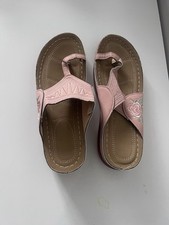 Pink embroidered toe for sale  ASHFORD