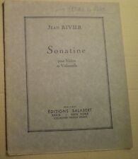 Jean rivier sonatine d'occasion  France