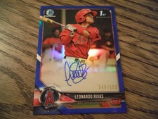 LEONARDO LEO RIVAS - 2018 AUTÓGRAFO Bowman Chrome 1º REFRATOR AZUL AU (#/ 150) comprar usado LEONARDO LEO RIVAS - 2018 AUTÓGRAFO Bowman Chrome 1º REFRATOR AZUL AU (#/ 150) comprar usado  Enviando para Brazil