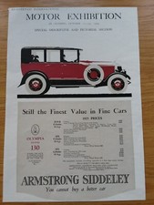 Armstrong siddeley 1924 for sale  WEYMOUTH