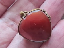 Carnelian locket metal for sale  BIRMINGHAM