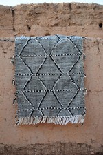 Usado, Tapete Kilim Marroquino Boho 5x3 pés – Tapete Berbere Tecido à Mão – Decoração de Lã Algodão comprar usado  Enviando para Brazil