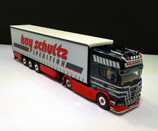Usado, Reboque de cortina Scania R6 topo 4x2 3 eixos "Kay Schultz" modelos de caminhão WSI comprar usado  Enviando para Brazil