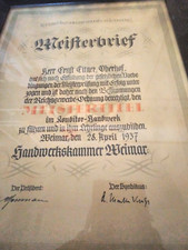 Alt meisterbrief konditor gebraucht kaufen  Kranichfeld