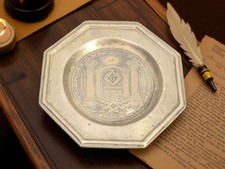 Brass tray maconnique d'occasion  Expédié en Belgium