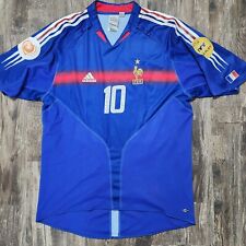 Usado, 2004 Adidas França Home Soccer Jersey Zinedine Zidane Masculino GG Euro Real Madrid comprar usado  Enviando para Brazil