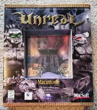 Unreal Game Mac OS 9 OS X PowerMac G3 G4 caixa grande MacSoft 1998 caixa aberta novo comprar usado  Enviando para Brazil
