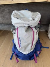 Mochila feminina THE NORTH FACE azul cinza Terra 55 estrutura interna comprar usado  Enviando para Brazil