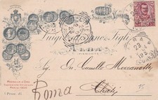 Cartolina pubblicitaria testat usato  Palermo