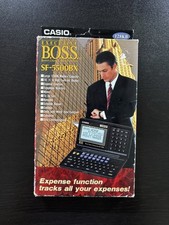 Diário digital retrô Casio despesas organizador pessoal Sf-5500BX na caixa em plástico comprar usado  Enviando para Brazil