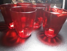 Bicchieri vetro rosso usato  Poggio a Caiano