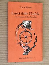 Fosco maraini gnosi usato  Apricena