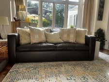 Brown leather 201cm for sale  LONDON