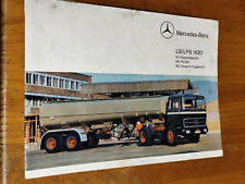 Mercedes Benz LS / LPS 1620 LKW Truck Prospekt brochure 32 comprar usado  Enviando para Brazil