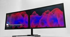 Usado, Pacote de configuração de monitor de PC duplo 22" 2x22" FULL HD VGA HDMI + novo suporte duplo comprar usado  Enviando para Brazil