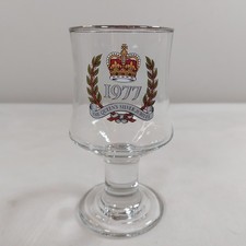 Commemorative glass goblet for sale  SWADLINCOTE