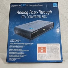 Caixa conversor Digital Stream DTX9950 passagem analógica DTV SEM CONTROLE REMOTO comprar usado  Enviando para Brazil