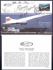 Concorde cover signed for sale  GUILDFORD