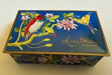 Louis Sherry caixa de trufas vazia articulada lata chocolate pássaro colecionável e borboleta comprar usado  Enviando para Brazil