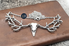 Raven skull pendant for sale  WIRRAL