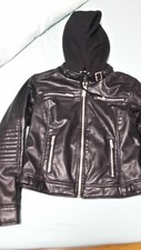 Lederjacke kapuze gr gebraucht kaufen  Affalterbach