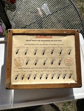 Usado, Caneta-tinteiro vintage Esterbrook vitrine de madeira 11 X 12 X 7" com novas na caixa comprar usado Usado, Caneta-tinteiro vintage Esterbrook vitrine de madeira 11 X 12 X 7" com novas na caixa comprar usado  Enviando para Brazil