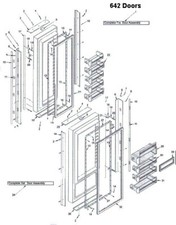 Junta de porta freezer SubZero 7010582/7042253 - OEM comprar usado  Enviando para Brazil