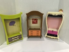 3 guarda-roupa vintage Barbie armários com gavetas da Mattel conjunto incrível! HTF raro comprar usado  Enviando para Brazil