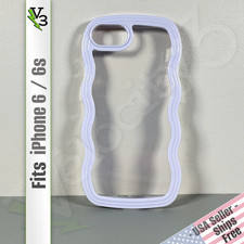 Capa para iPhone 6/6S - Roxa pastel e transparente | Bordas onduladas | Punho fino com contorno comprar usado  Enviando para Brazil