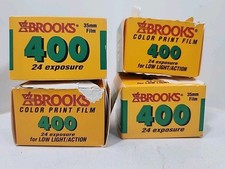 4 rolos de loja expirados marca 35 mm FILM Brooks caixa aberta.         x1c comprar usado  Enviando para Brazil