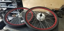 26 polegadas 500w 48v cubo motor Ebike conjunto de rodas vermelho 26x2 Schwale pneus Pedego 135mm comprar usado  Enviando para Brazil
