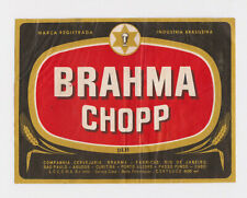 Usado, EARLY Brahma Chopp Beer era IRTP Beer Label Brasil comprar usado  Enviando para Brazil