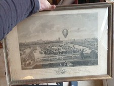 Gravure ancienne ballon d'occasion  La Flotte