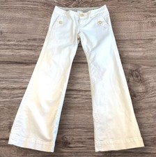 Jeans jeans GAP edição limitada cintura baixa branco alargamento perna larga, tamanho 8/29 comprar usado  Enviando para Brazil