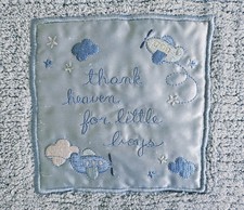Cobertor de bebê Carters Just One Year azul recortado chenille Thank Heaven meninos comprar usado  Enviando para Brazil